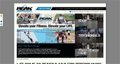 Desktop Screenshot of peak360fitness.com